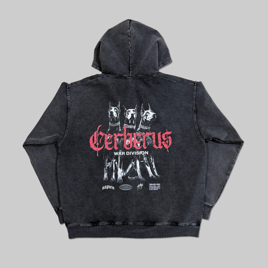 Cerberus 3 Dogs Zip Hoodie