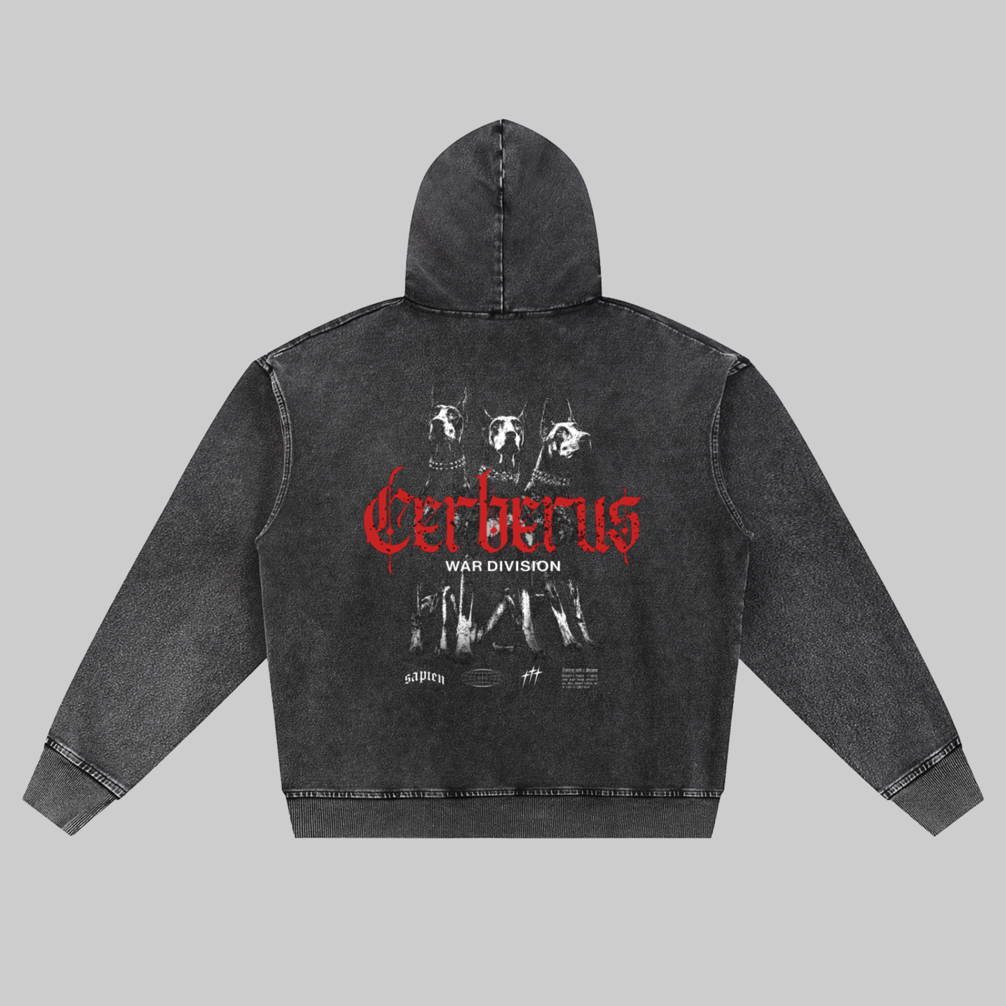 Cerberus 3 Dog Zip Hoodie