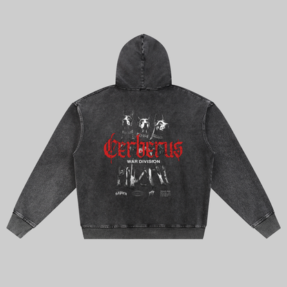 Cerberus 3 Dog Zip Hoodie